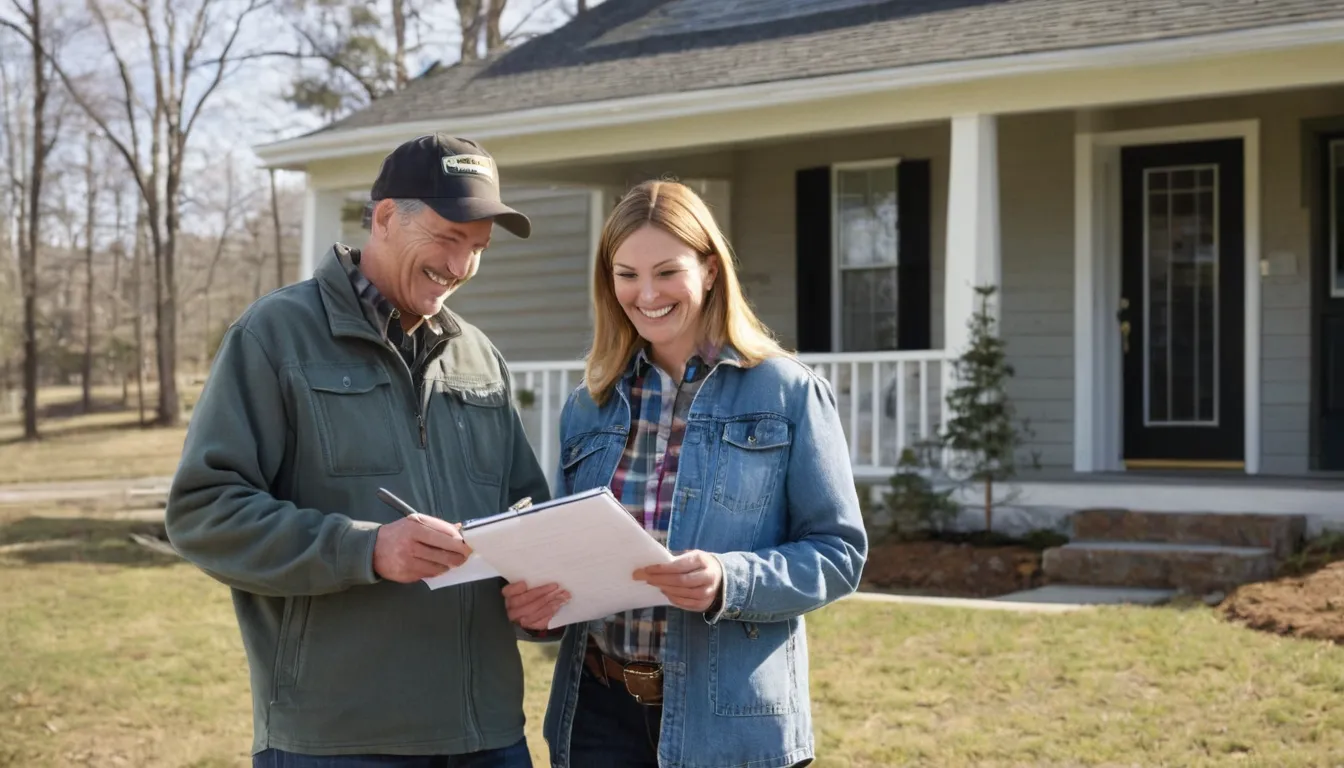 Homeowner talking with a local septic provider in the Pittsburgh area